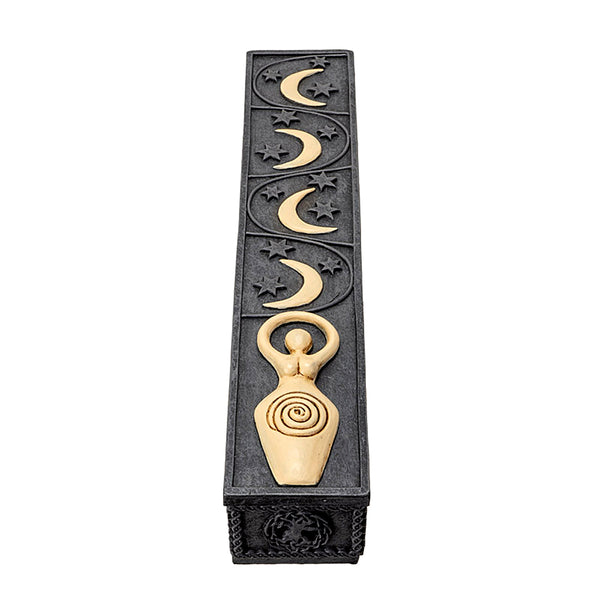 Spiral Goddess Moon Incense Stick Storage Box