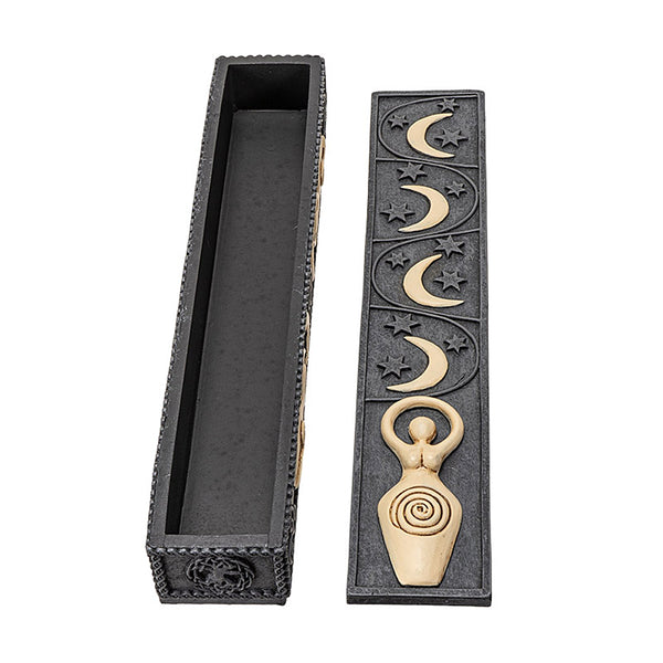Spiral Goddess Moon Incense Stick Storage Box