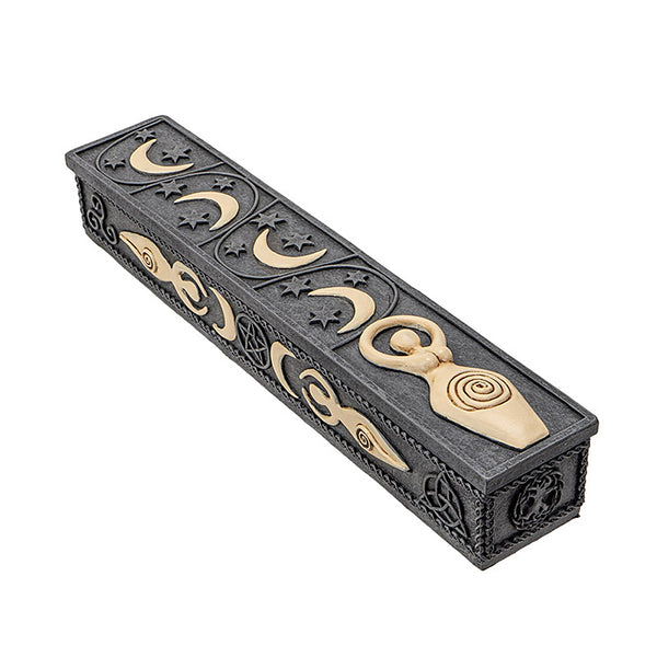 Spiral Goddess Moon Incense Stick Storage Box