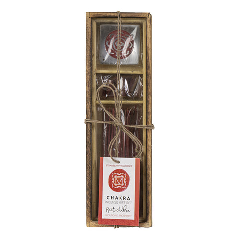 Root Chakra Wooden Incense Gift Set