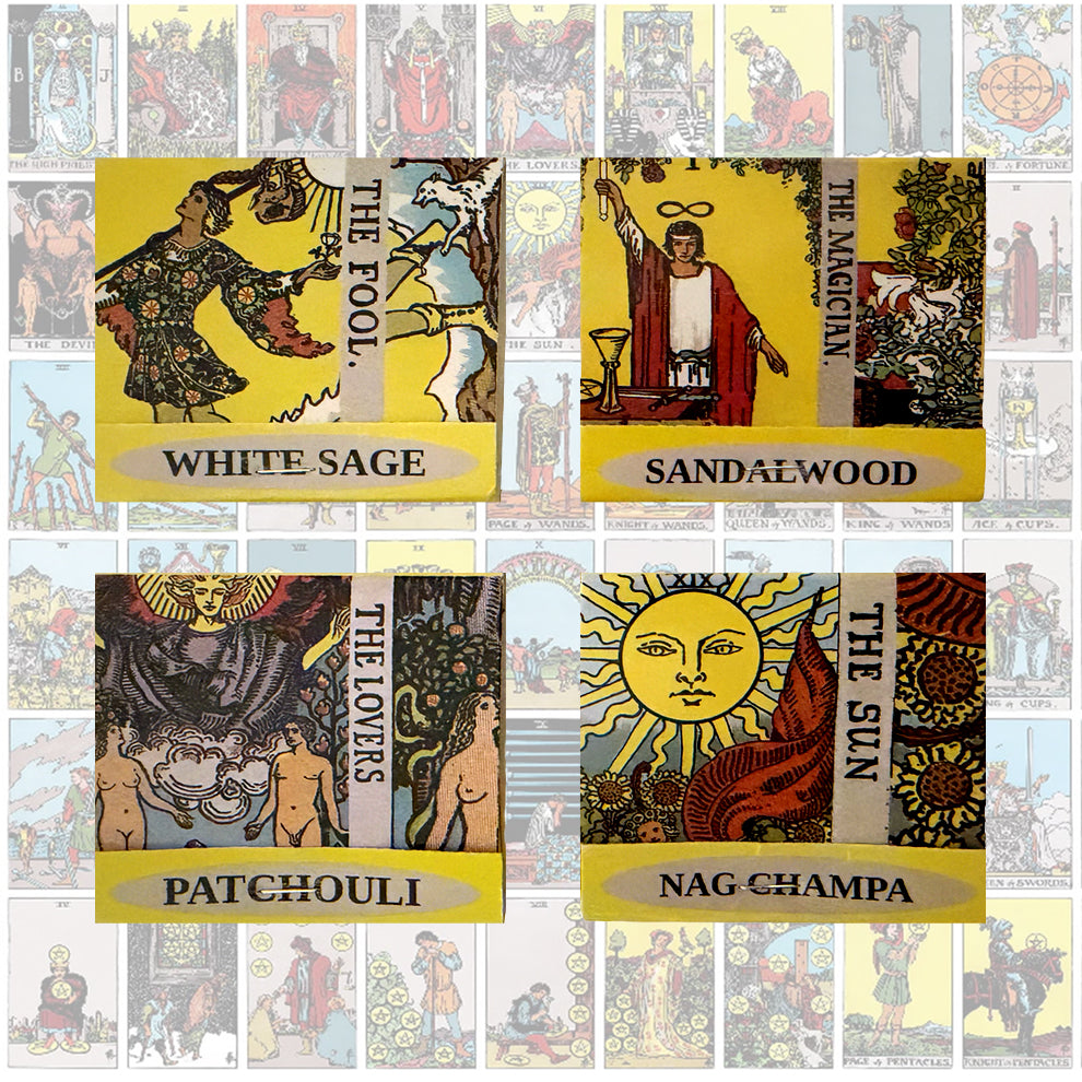 Tarot Incense Matchbook Collection - 4 Pack