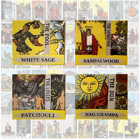 Tarot Incense Matchbook Collection - 4 Pack