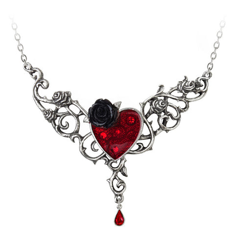 The Blood Rose Heart Pendant - Alchemy of England