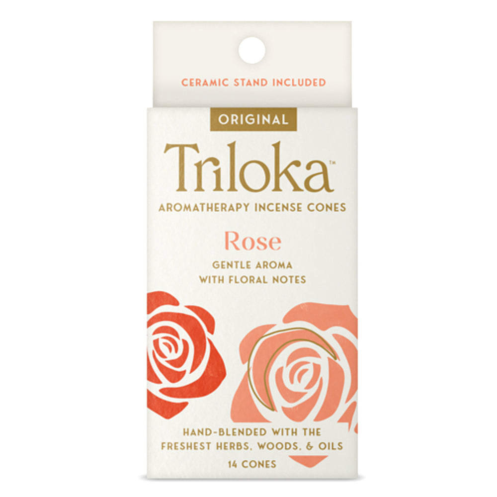 Triloka Rose Incense Cones