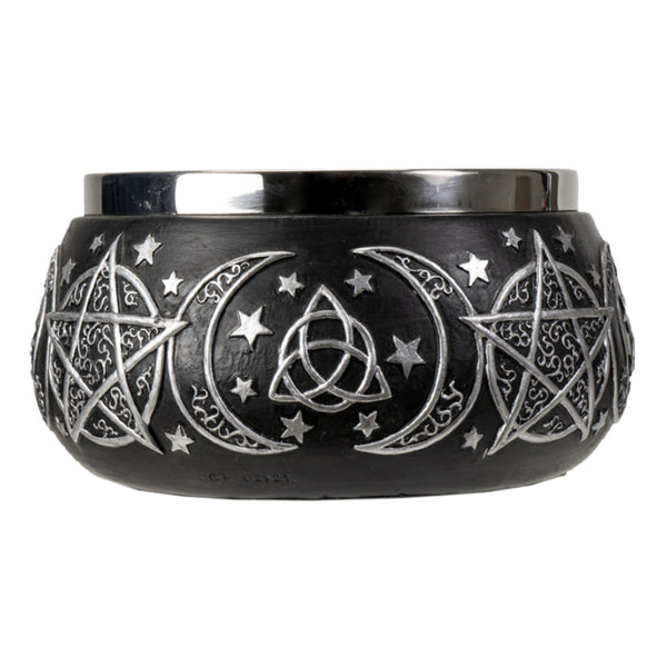Triple Moon Pentagram Smudge Bowl