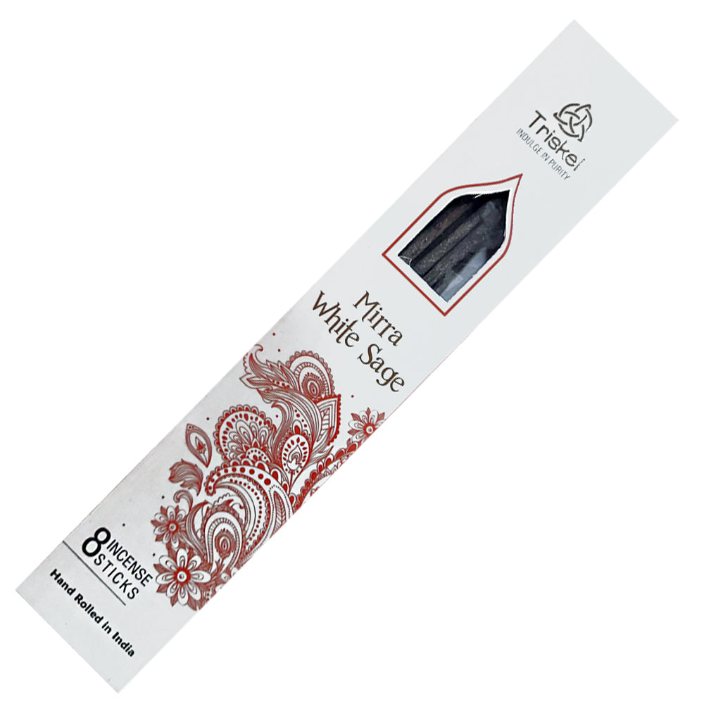 Triskel Resin Incense Sticks - Myrrh White Sage