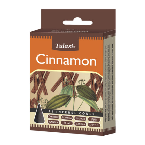 Tulasi Cinnamon Incense Cones