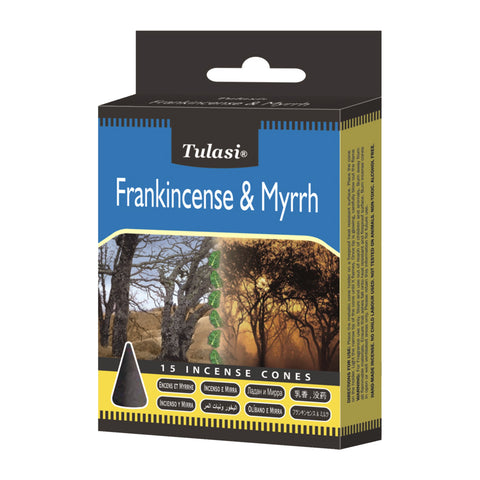 Tulasi Frankincense and Myrrh Incense Cones