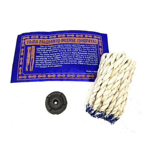 Vajra Palo Santo Tibetan Rope Incense 35-45 ropes