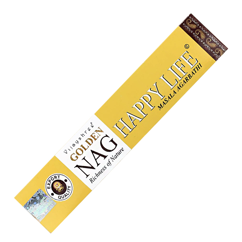 Vijayshree Golden Nag - Happy Life Incense Sticks