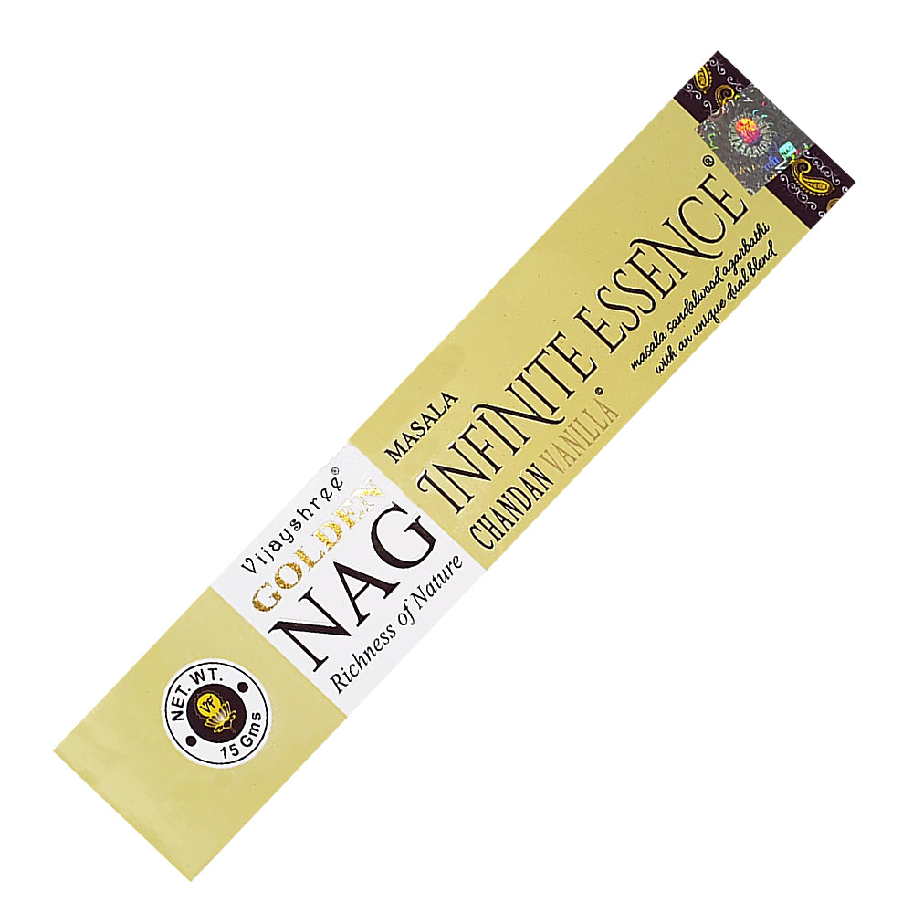 Vijayshree Golden Nag - Infinite Essence (Chandan Vanilla) Incense Sticks