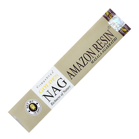 Vijayshree Golden Nag - Brezinho (Amazon Resin) Incense Sticks