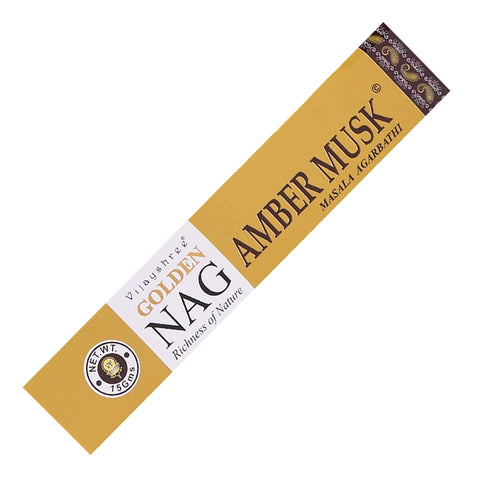 Vijayshree Golden Nag - Amber Musk Incense Sticks