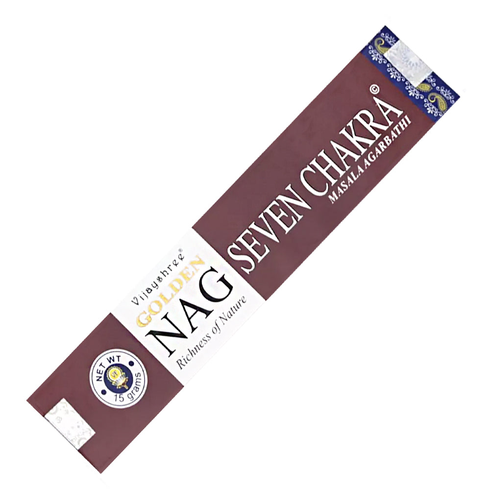 Vijayshree Golden Nag - Seven Chakra Incense Sticks