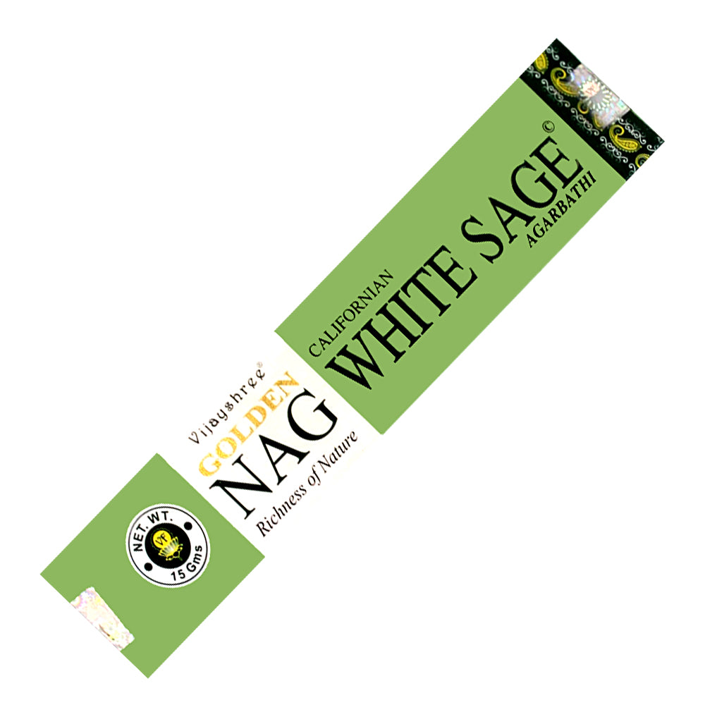 Vijayshree Golden Nag - White Sage Incense Sticks