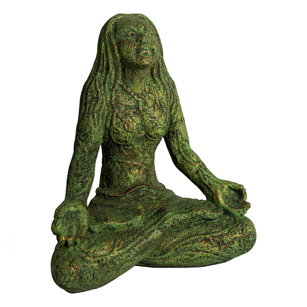 Volcanic Stone Statue - Mother Earth Lotus Pose