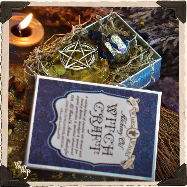 WITCH CRAFT All Natural Alchemy Oil Potion 1/3oz. For Psychic Protection, Empowerment & Spiritual Advancement.