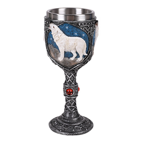 White Wolf Howling Goblet