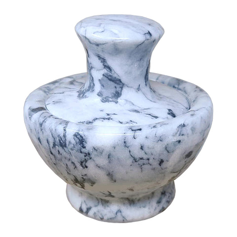 White Marble Mortar & Pestle 3.75"