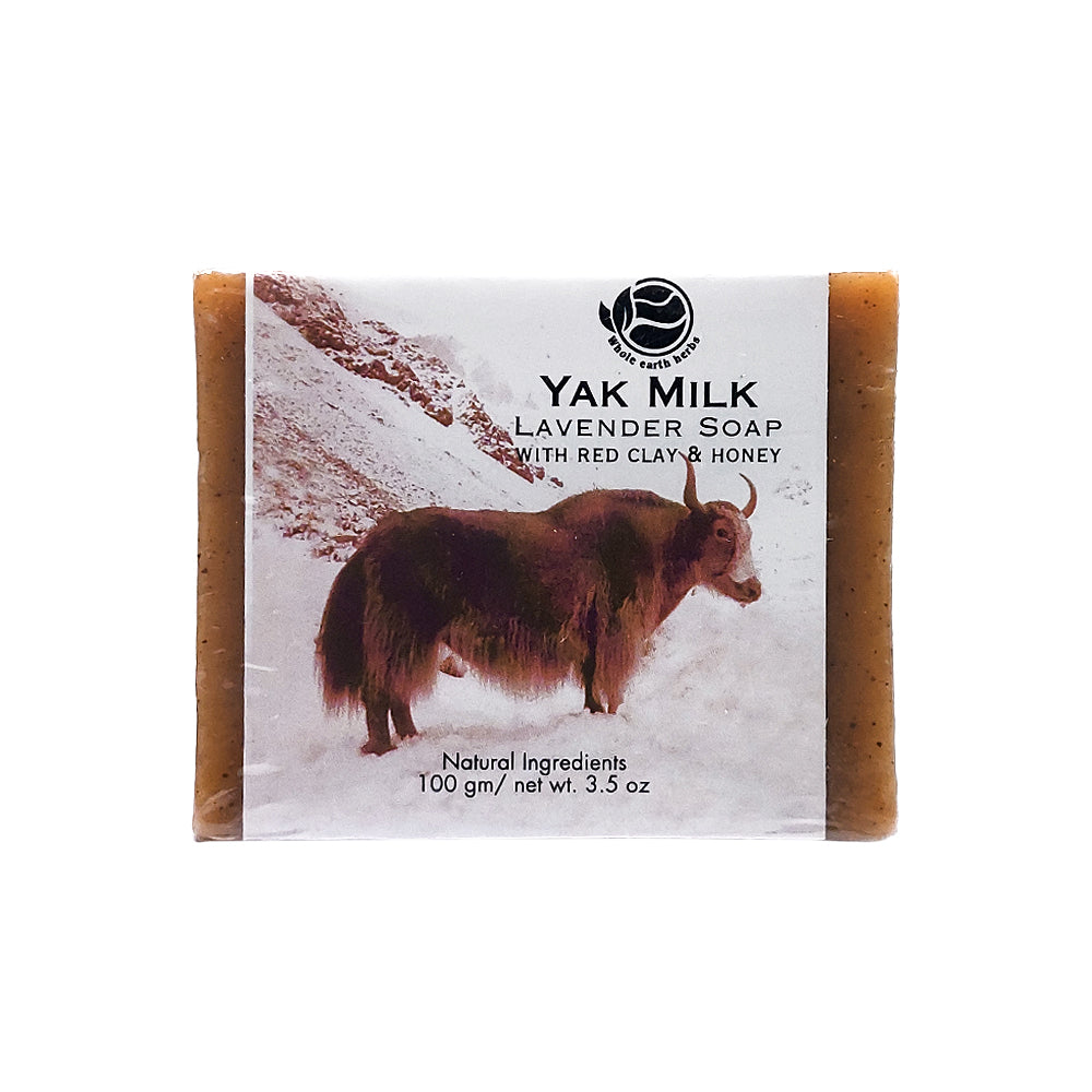 Himalayan Yak Lavender Milk with Red Clay and Honey Herbal Soap