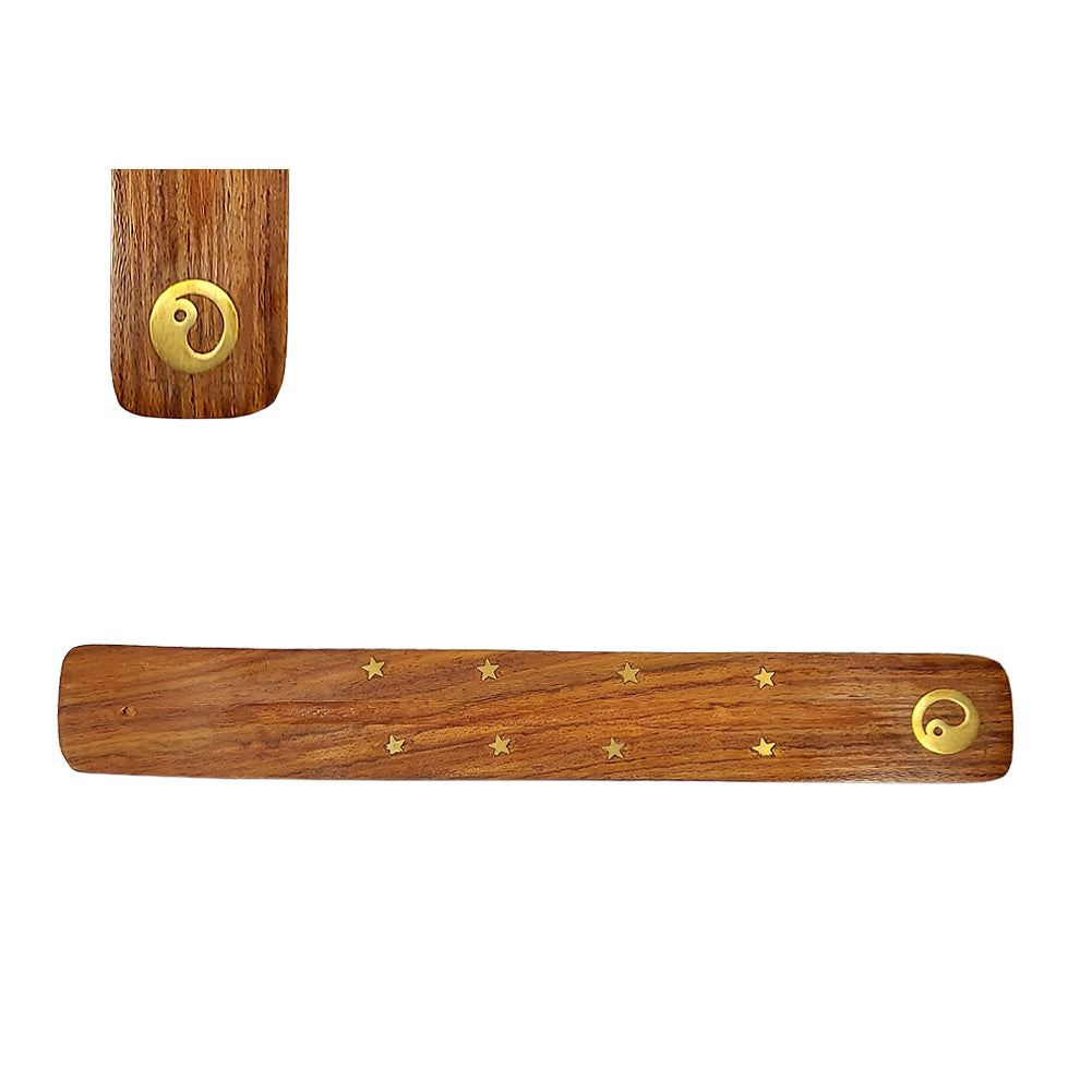 Ying Yang Wooden Incense Holder