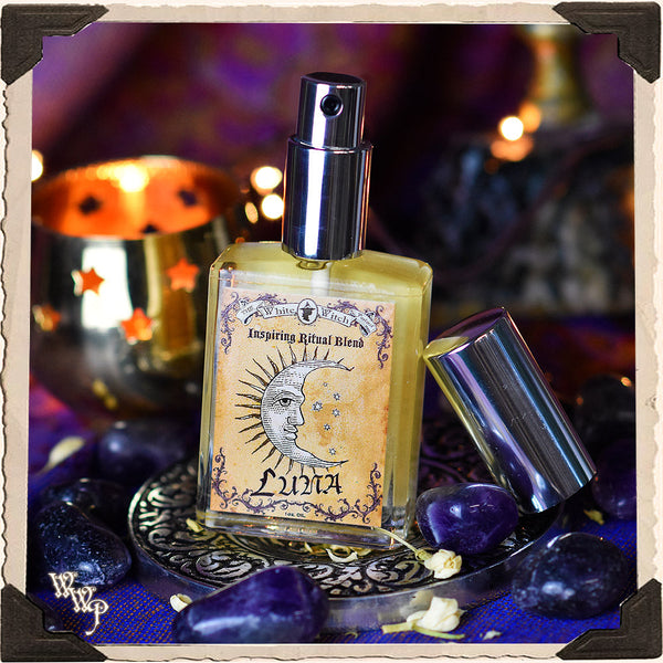 LUNA RITUAL OIL. 1oz. For Inspiration, Healing & Moon Rituals.