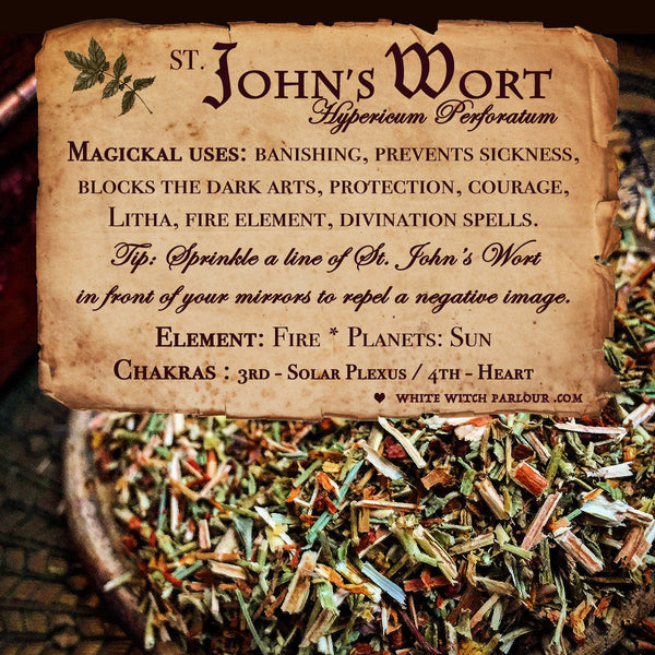 ST. JOHN'S WORT APOTHECARY. Dried Herbs. For Protection, Sun Energy, Depression & Happiness.