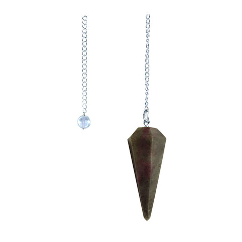 6 sided Pendulum - Grey Aventurine