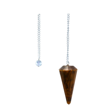 6-sided Pendulum - Tiger Eye