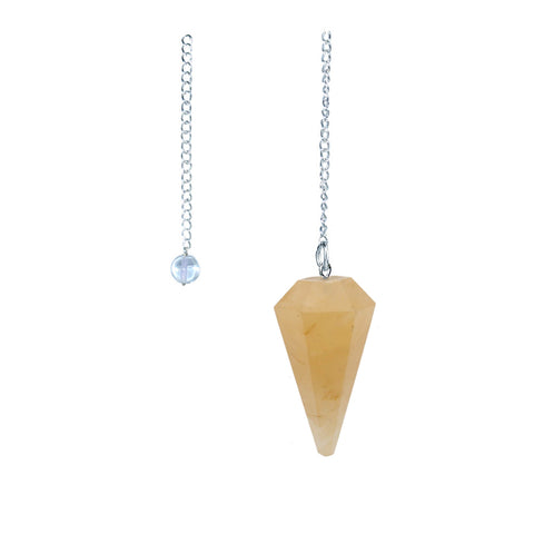 6 sided Pendulum - Yellow Aventurine