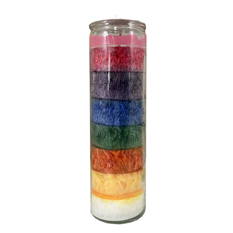 7 Day 7 Color Palm Candle