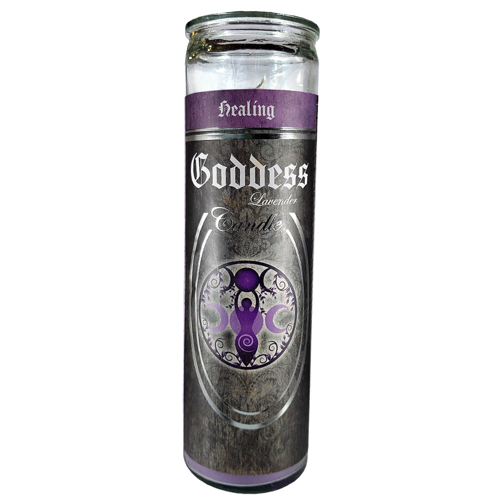7 Day Glass Ritual Candle - Goddess - Lavender