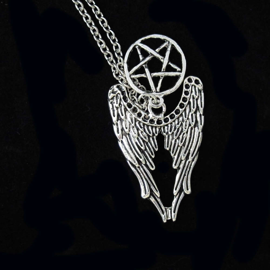 Winged pentagram Necklace