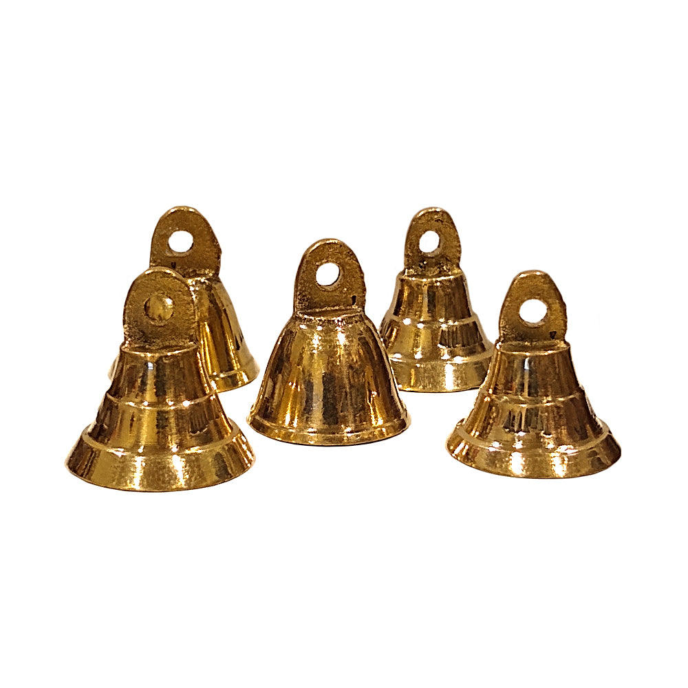 Vintage Brass Bell Collection Eleven Small Solid Brass Bells