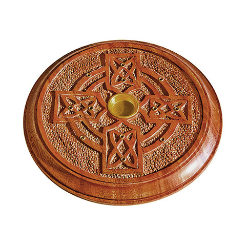 Celtic Cross Wooden Burner 5"