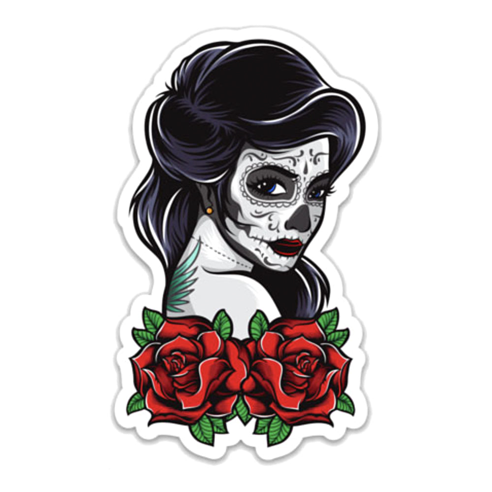 Day of the Dead Lady Sticker