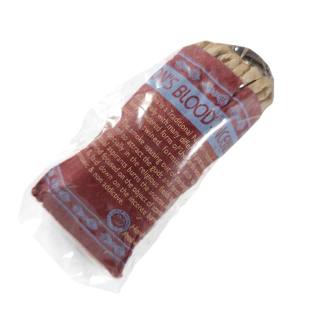 Vajra Dragon's Blood Tibetan Rope Incense 45 ropes – The Witches Sage LLC