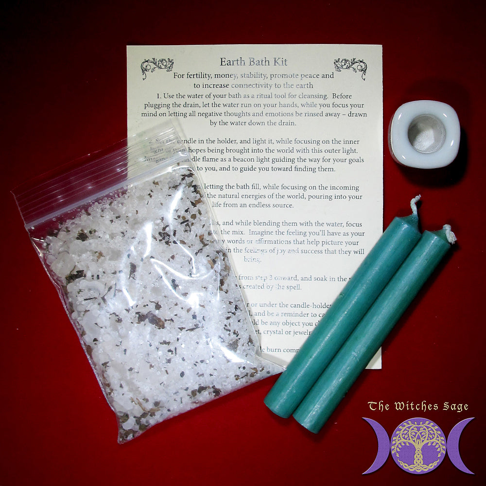 Earth Ritual Kit Earth bath kit – The Witches Sage LLC