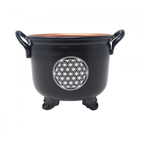 Flower of Life Metal Burner/Cauldron