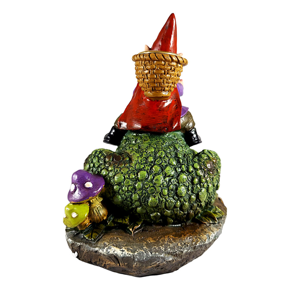 Gnome Riding Toad Backflow Incense Burner – The Witches Sage LLC