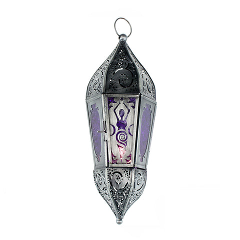 Goddess Glass & Metal Lantern