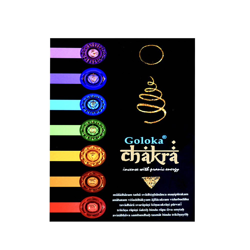 Goloka Chakra Incense Cones (Black Series)