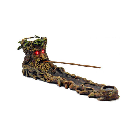 Green Man with LED Eyes Incense Burner