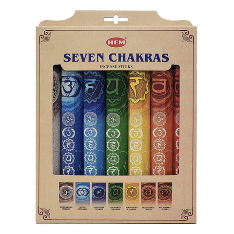 HEM Seven Chakras Incense - Deluxe Boxed Gift Set