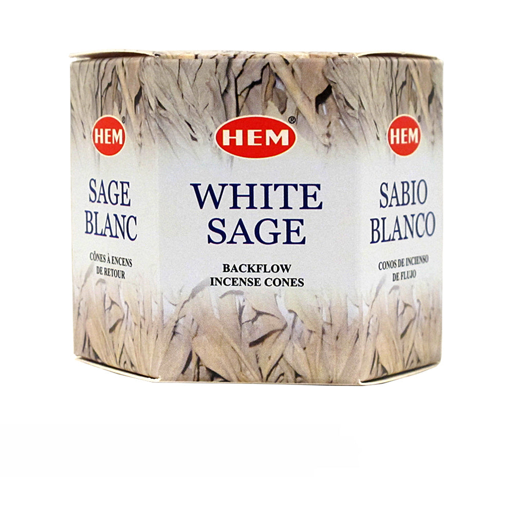 Hem White Sage Backflow Incense Cones
