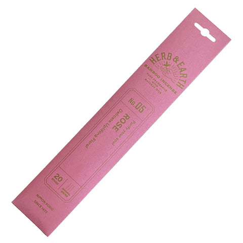 Herb & Earth Rose Bamboo Incense Sticks