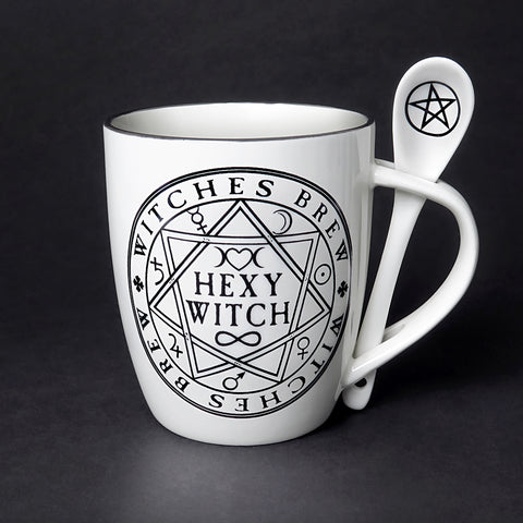 Hexy Witch Mug and Spoon Set
