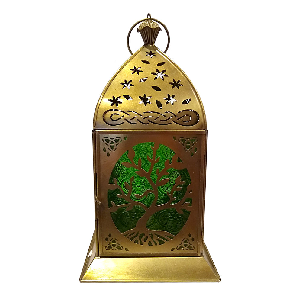 Moroccan (Tree of Life) Iron & Glass Lantern