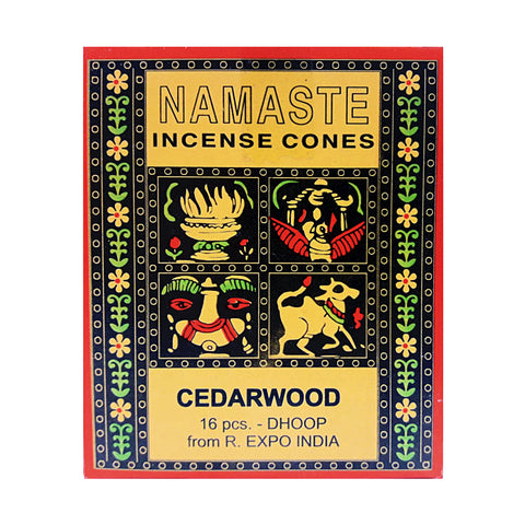 Namaste Incense Cones - Cedarwood