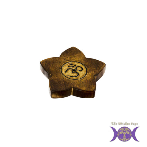 Om Wooden Incense Burner